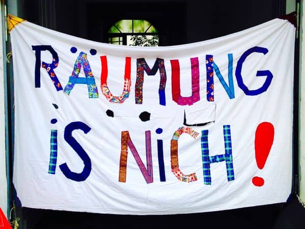 Räumung is nich. Foto: Matthias Coers zweischritte.berlin