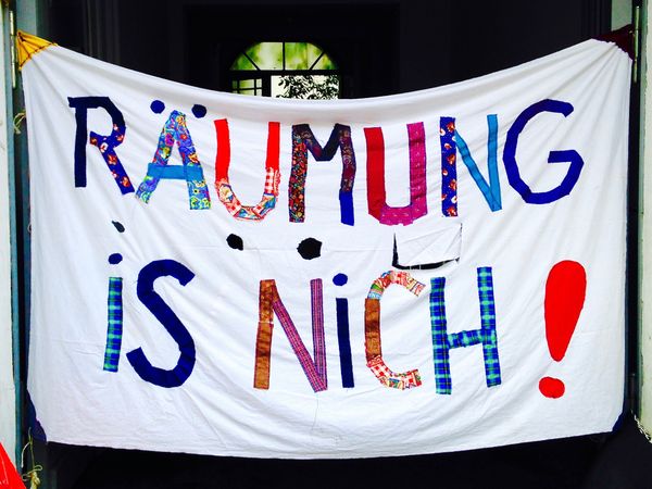Räumung is nich. Foto: Matthias Coers zweischritte.berlin
